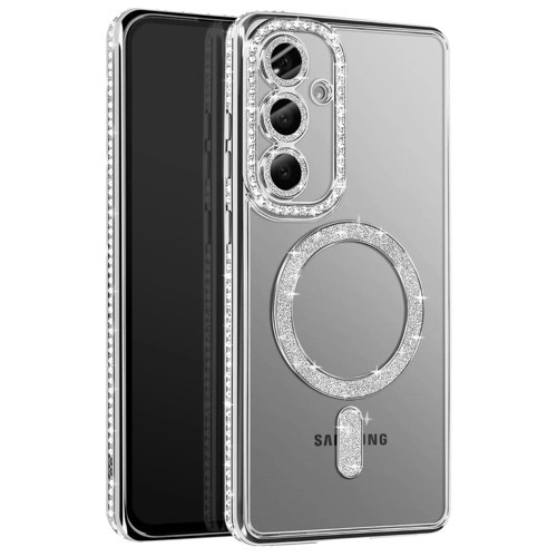 Joko Samsung Galaxy A57 5G Joke Simli Magneticsafe Kılıf - Gümüş
