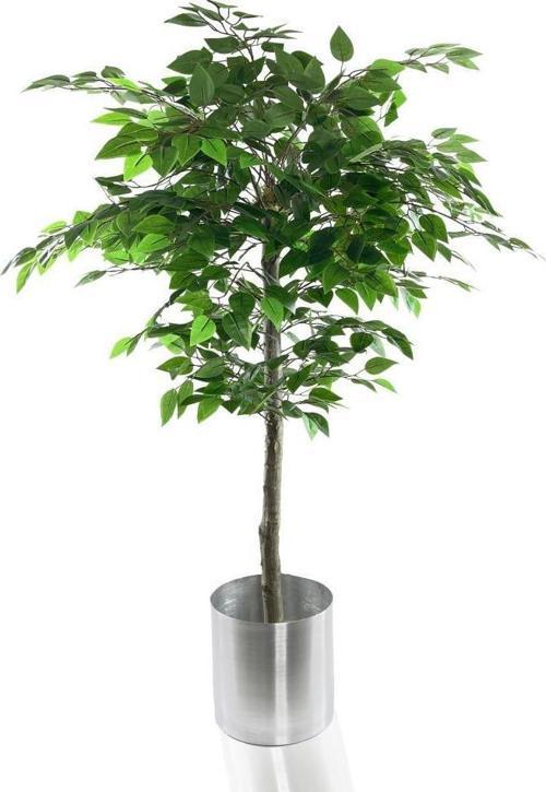 Yapay Ağaç Benjamin 120 cm 1.Kalite Paslanmaz Saksıda Yapay Çiçek Dekoru