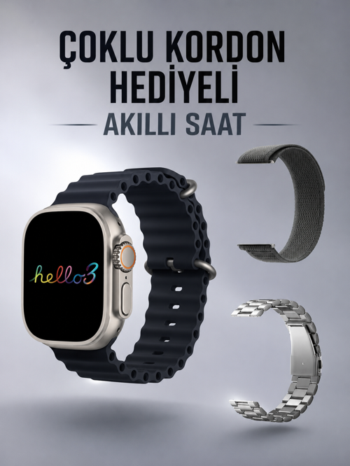 Akıllı Saat Yeni Nesil Bluetooth Bağlantılı Uyku Takibi Gps Nfc Uyumlu