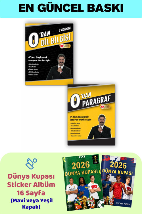 0'dan Dil Bilgisi ve 0'dan Paragraf - 12'li Pastel Boya