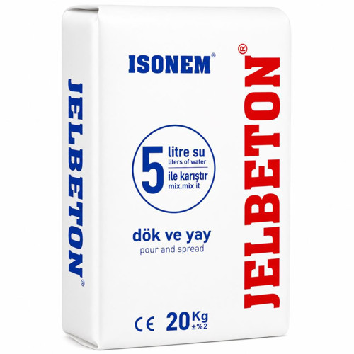 İsonem Kendiliğinden Yayılan JeLBeton 20 Kg Beyaz