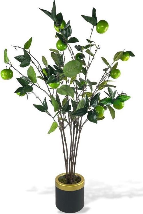 Yapay Ağaç Elma Ağacı 120cm Saksılı Galvaniz Saksıda