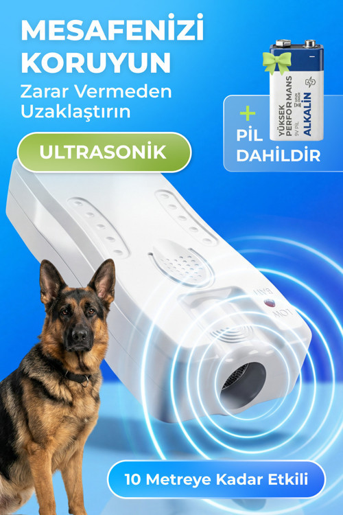 Ultrasonik Köpek Kovucu Saldırgan Köpek Savar Kovar Cihazı Elektronik Kaçıran Ve Uzaklaştırıcı Alet