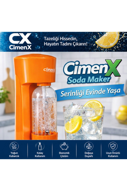 CimenX Soda Maker – Prestige Orange