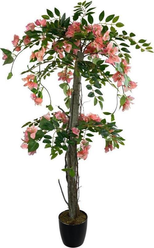Yapay Ağaç Pembe Begonvil Ağacı 120cm Doğal Salex Dallı