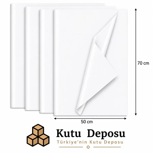50x70 cm Beyaz Pelur Kağıt (1 KG)