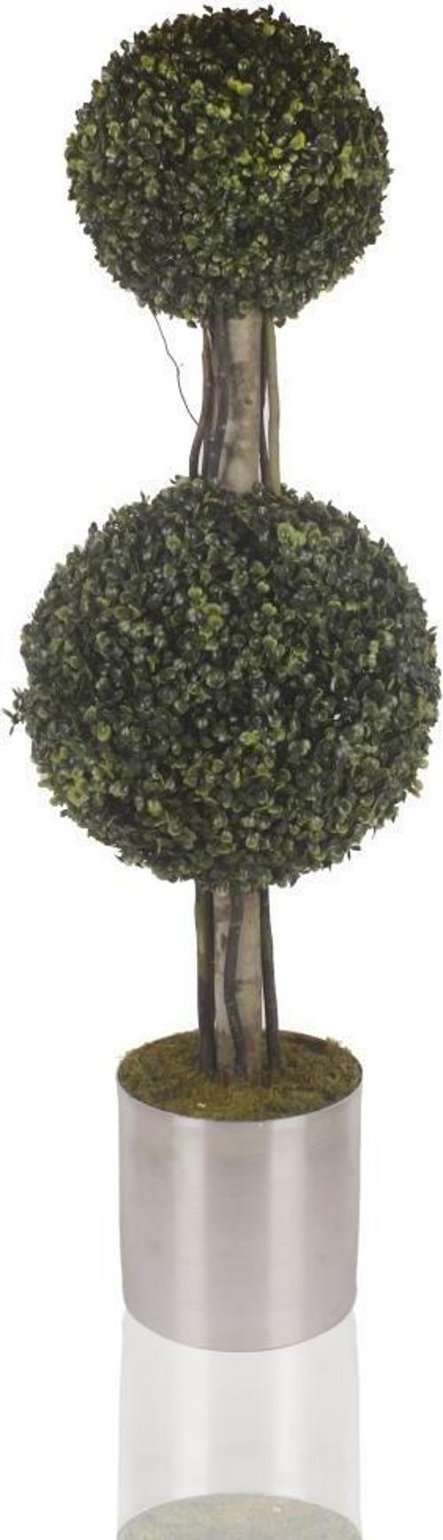 Yapay Ağaç Şimşir Top Büyük Ve Orta Top 2li Model 120x35cm