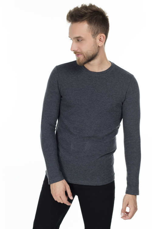 Uzun Kollu Erkek T Shirt 064622-26834 ANTRASİT