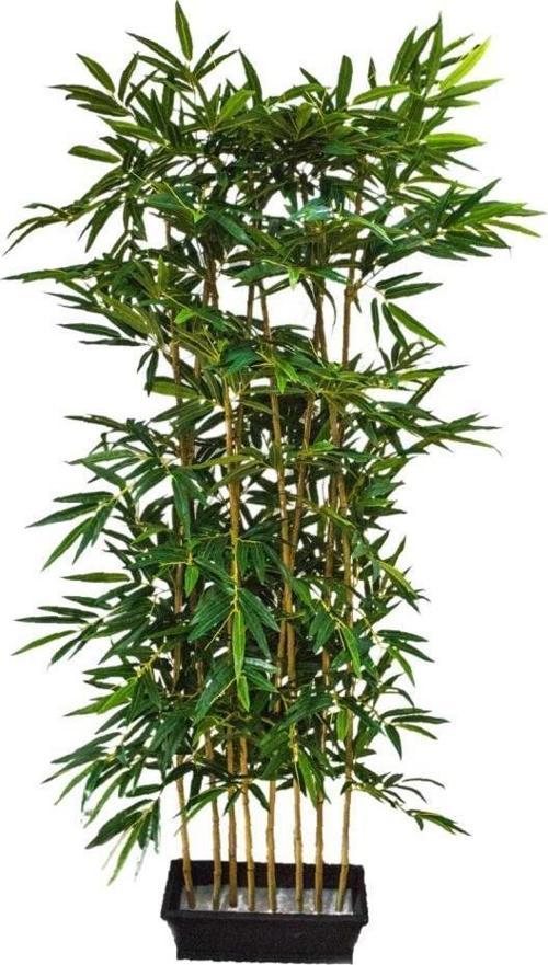 Yapay Bambu Ağacı 8 Sopalı 180cm  Yoğun Yapraklı