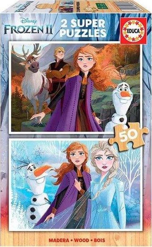 18086 Frozen 2 2 x 50 Parça Ahşap Puzzle