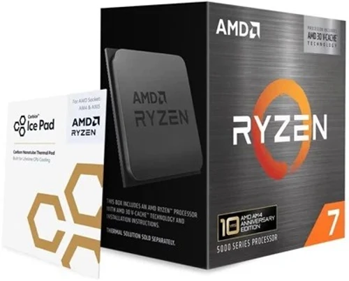 Ryzen 7 5800X3D 10th Anniversary Edition 3.4GHz 8 Çekirdek 96MB Önbellek Soket AM4 Box İşlemci