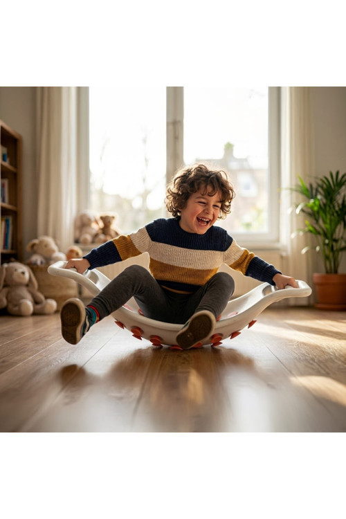 Wizzy Montessori Denge Tahtası (70x29cm)– Çocuklar İçin Oyun ve Aktivite,Enerji Atımı,Denge Gelişimi