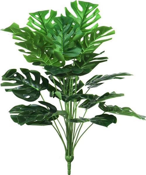 Yapay Çiçek Demet Monstera 18 Dal 60 cm Salon Çiçeği Yapay Bitki