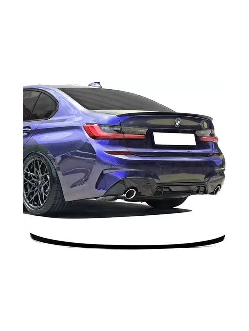 bmw 3.seri g20 plastik parlak siyah boyalı ince spoiler