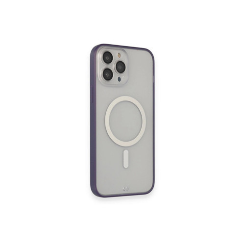 Apple İphone 14 Pro Max Kılıf Grand Magneticsafe Kapak - Mor