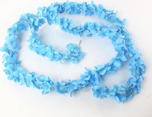 Yapay Çiçek Dolanan Sarkan Ortanca Çiçekli 100 cm MAVİ