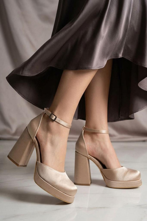 Papuçcity Moda Zen 03512 Kadın Topuklu Abiye Ayakkabı