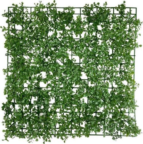Yapay Çiçek Duvar Kaplama Panel Şimşir Tabaka 50*50cm Dik Duvar Uygulama