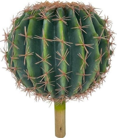 Yapay Çiçek Echinocactus Grusonii Altın Fıçı Kaktüs  25*25cm Cactüs  sk4010