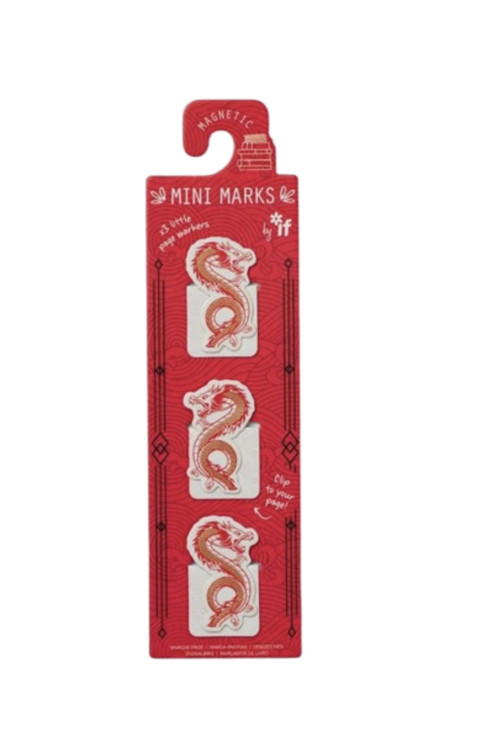Mini Marks Manyetik Mini Kitap Ayracı 3'lü Warrior Dragon