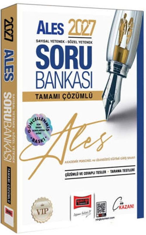 Yargı Yayınları 2027 ALES VİP Sayısal-Sözel Yetenek Tamamı Çözümlü Soru Bankası