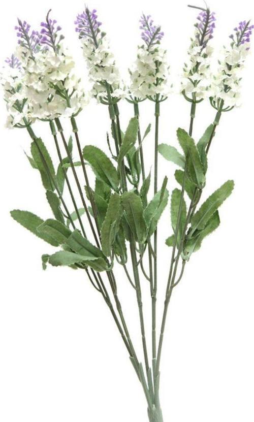 Yapay Çiçek Lavanta Demeti 10 Kafa BEYAZ