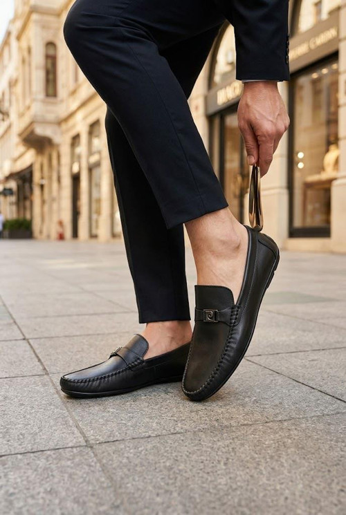 90305 Rahat Esnek Hakiki Deri Erkek Loafer Ayakkabı
