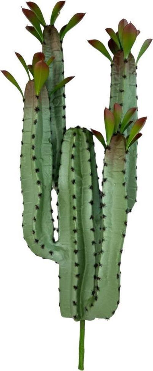 Yapay Çiçek Kaktüs Ağacı 4kollu Kızıl Yapraklı 70*22cm 4027