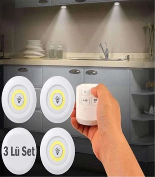 3LÜ KUMANDALI PİLLİ SPOTLED