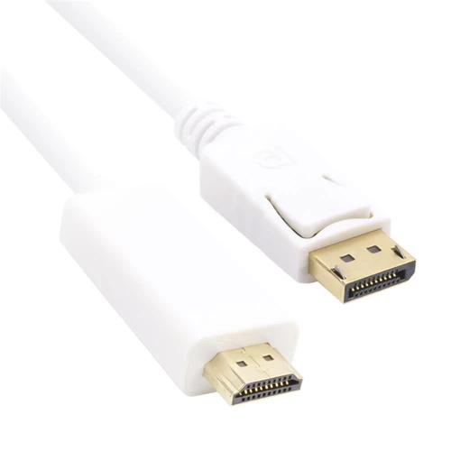 CG605L-5.0 Beyaz 5.0MT Display Port Erkek To Hdmi Erkek Kablo