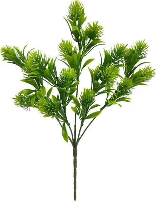 Yapay Çiçek Plastik Demet Yeşil Mini İğneli Çam Demeti Garnitür Aradal Dekoratif Yapay Bitki