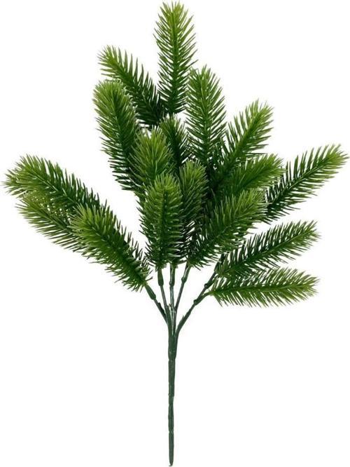 Yapay Çiçek Ponpon Çam Garnitür Aradal Dekoratif Yapay Bitki 30cm