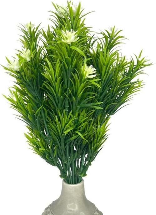 Yapay Çiçek Rosemary Beyaz Çiçekli Garnitür Aradal Dekoratif Yapay Bitki