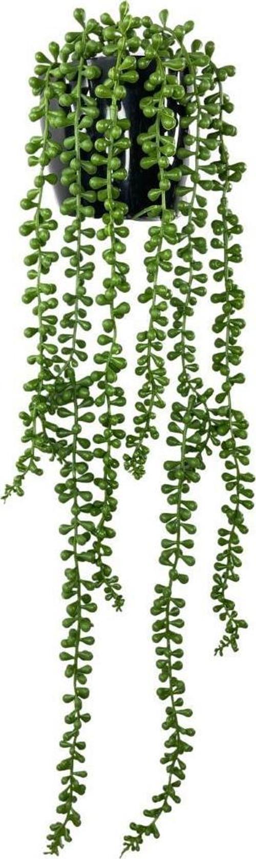 Yapay Çiçek Saksıda Sarkan String 6 Dallı 55cm Sarkan Çiçek