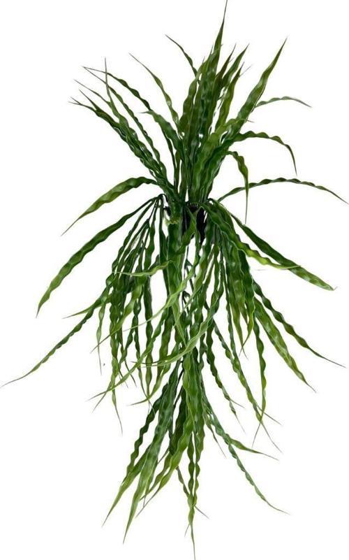 Yapay Çiçek Saksıda Sarkan Yeşil Kıvrımlı Saz 70cm