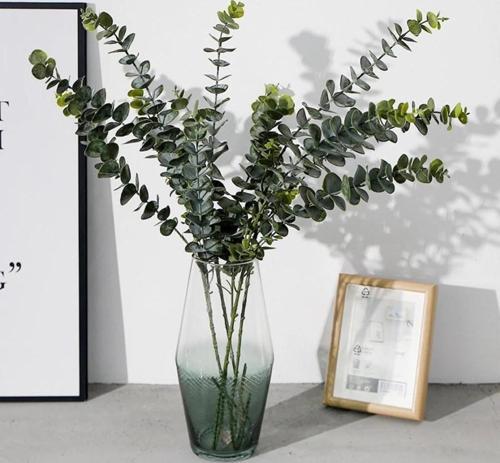 Yapay Çiçek Yeşil Okaliptus 3Dallı Uzun Dal 76cm Eucalyptus