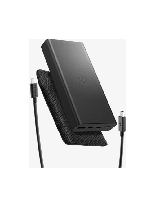 20000 mAh Alüminyum Kasa 30W USB-C + USB-A Giriş / Çıkış Hızlı Şarj 3 Portlu Powerbank / 1 Metre Type-C Harici Ka