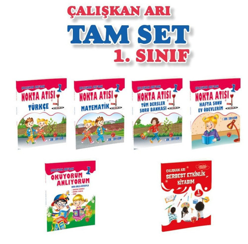 Çalışkan Arı 2026 1. Sınıf 2. Dönem Nokta Atışı Seti 6 Kitap