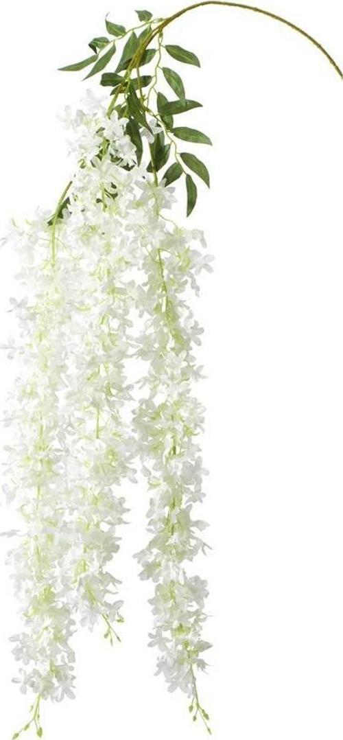 Yapay Çiçek Sarkan 4 Dallı Akasya 70cm BEYAZ