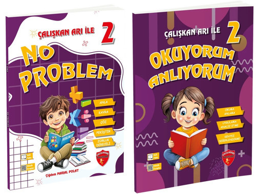 Çalışkan Arı 2026 2. Sınıf Okuyorum Anlıyorum + No Problem Seti 2 Kitap