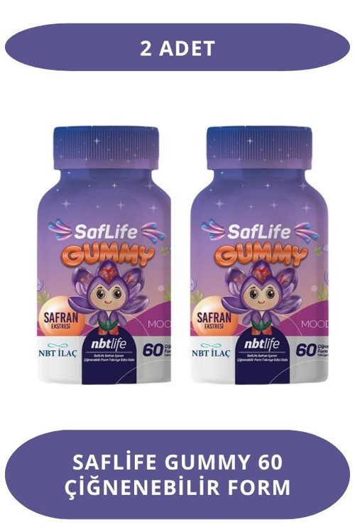 Saflife Gummy 60 Çiğnenebilir Form (2 Adet)