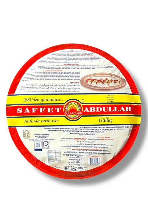 Güllaç Tepsi Ambalaj 400 Gr