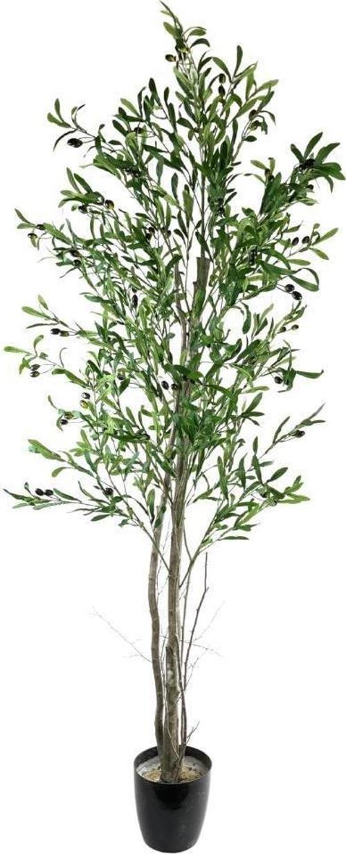 Nettenevime Yapay Zeytin Ağacı 190cm 2 Gövdeli Çalılı Doğal Gerçek Görünümlü Yapay Ağaç
