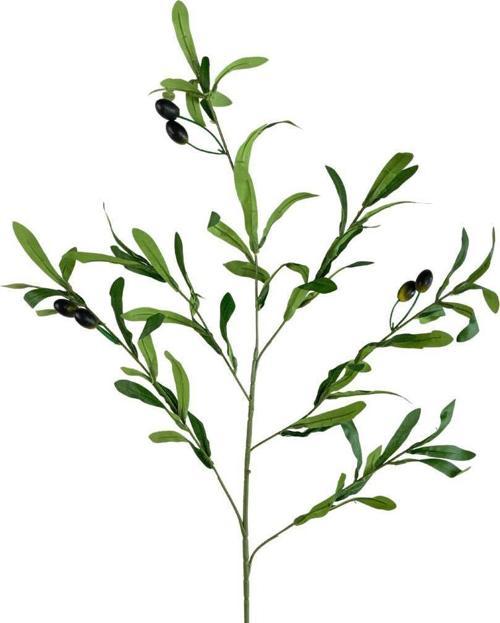 Yapay Zeytin Dalı Uzun Dallı 90cm 4 Meyveli