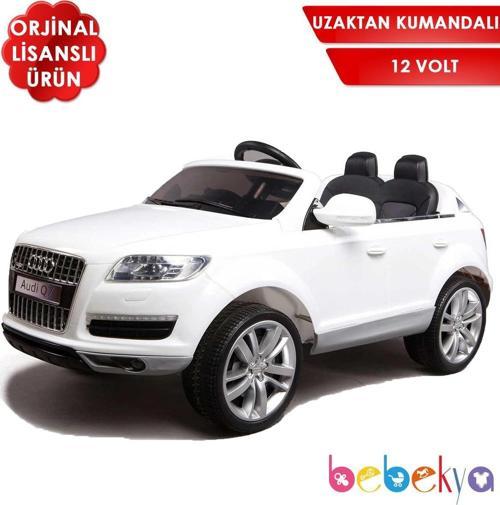 Uzaktan Kumandalı Lisanslı Audi Q7 Jeep Akülü Araba 12V