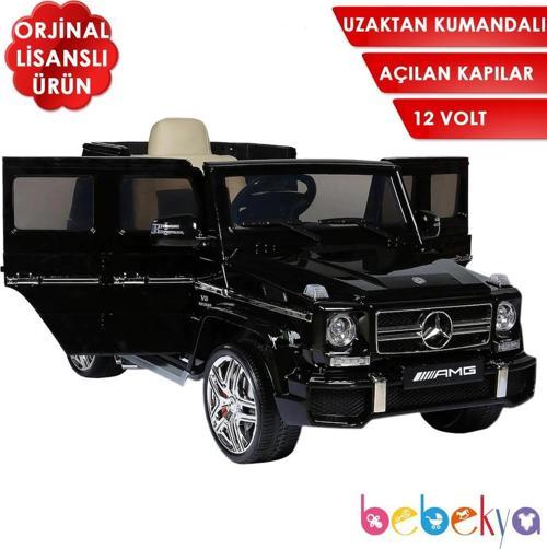 Uzaktan Kumandalı Mercedes Lisanslı G63 Jeep Akülü Araba 12V Kapıları Açılabilen Akülü Cip Araba