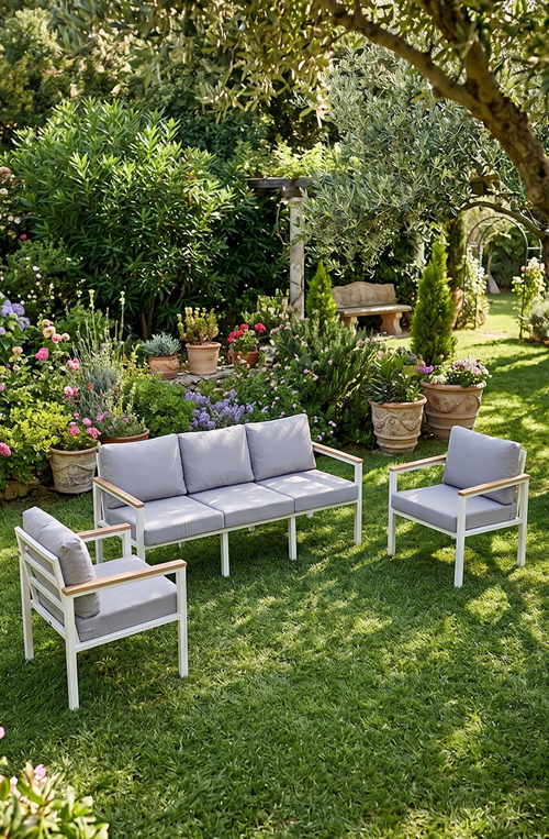 Bahçe Takımı, 1+1+3, Balkon Mobilyası, Kafe Koltuğu, Bekleme Alanı Koltuğu