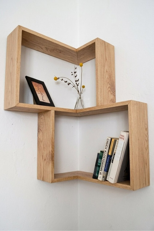 80X65X10 Cm Modern Dekoratif Duvar Rafı – Ahşap Kitaplık Ve Aksesuar Rafı