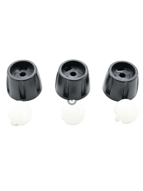 - CREAM/BLACK KNOBS