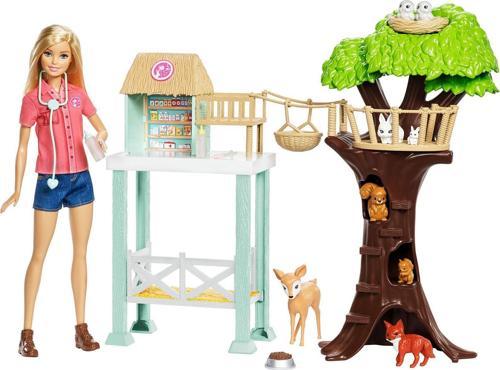 8 Hayvanlı Tedavi Merkezi Veteriner Barbie Oyun Seti